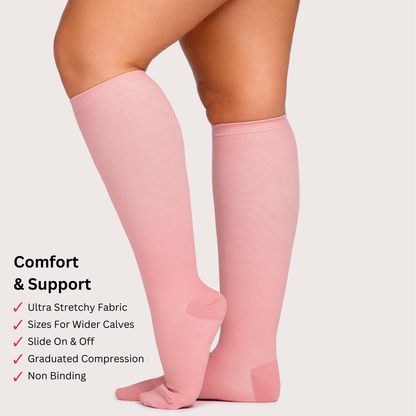 Wide Compression Socks For Pain Relief