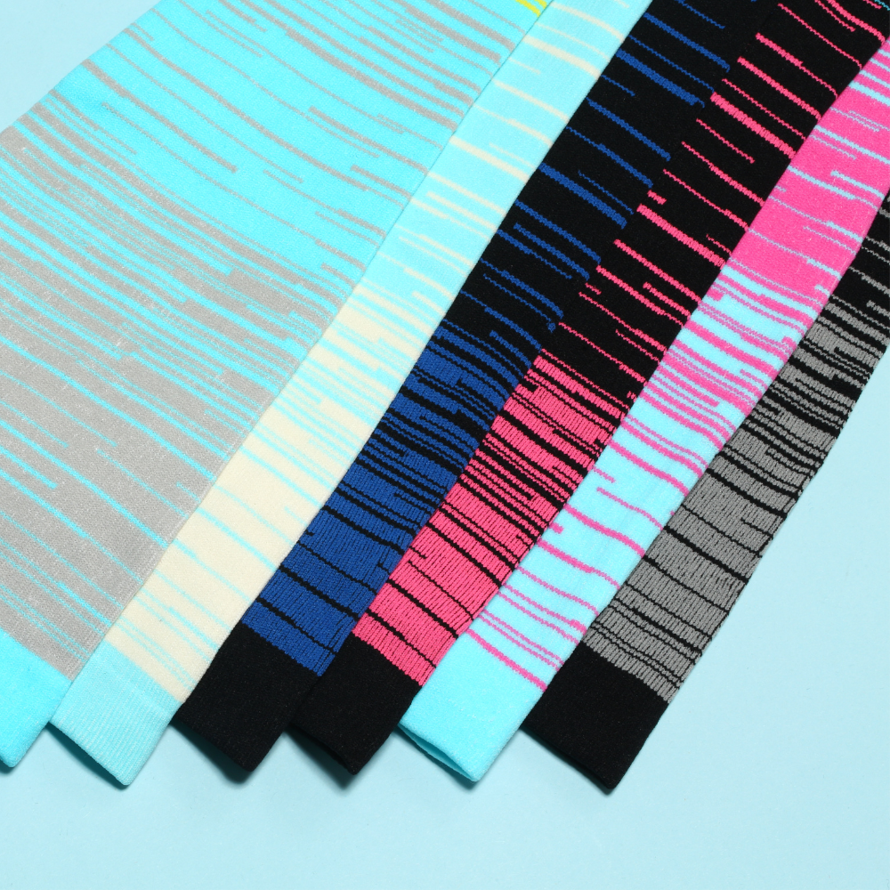 Wide Compression Socks For Pain Relief (Stripes)