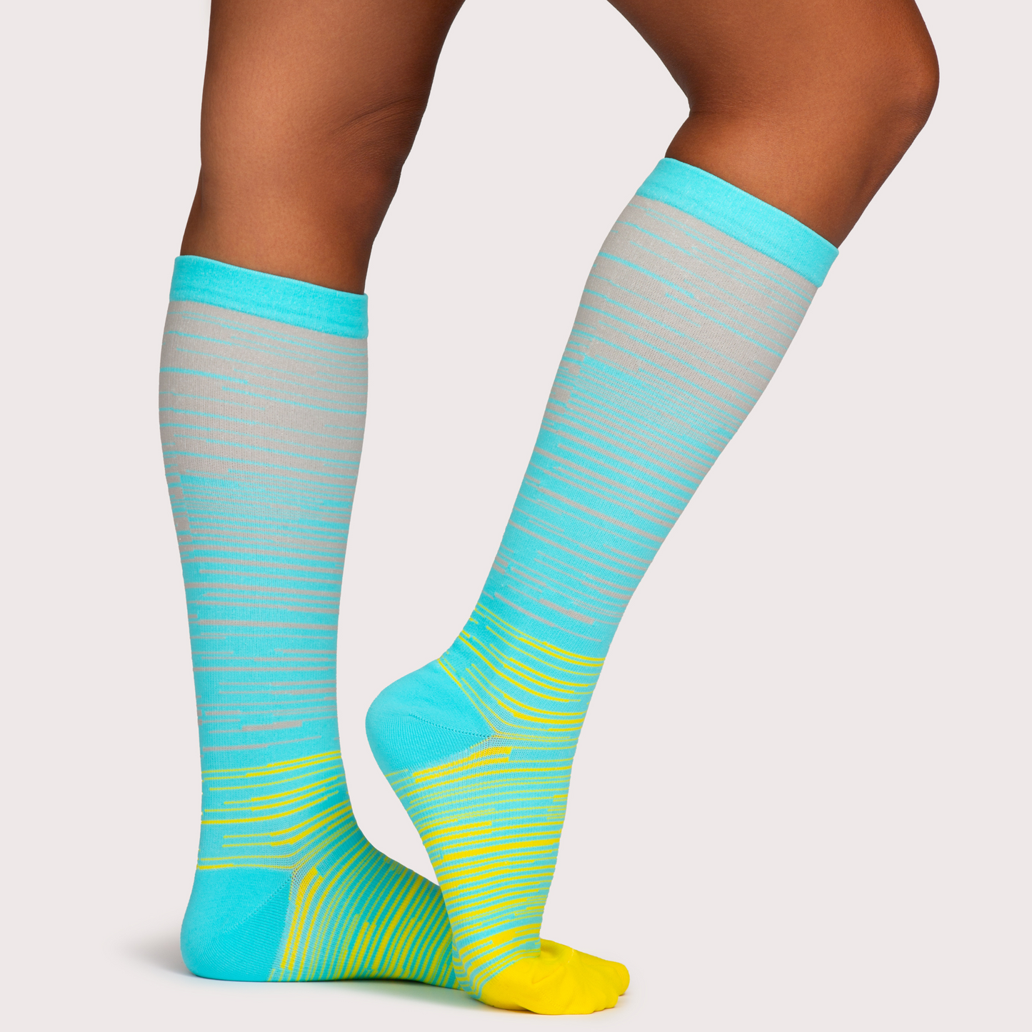 Wide Compression Socks For Pain Relief (Stripes)