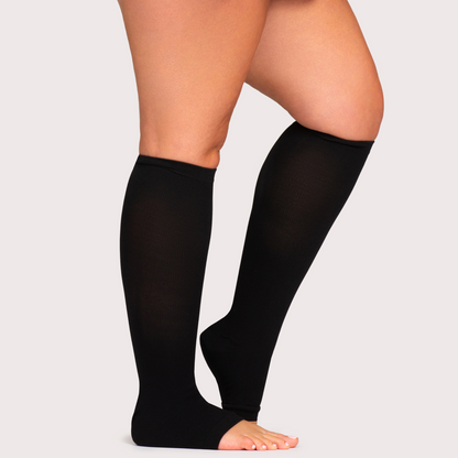 Wide Compression Socks For Pain Relief (Open-Toe)
