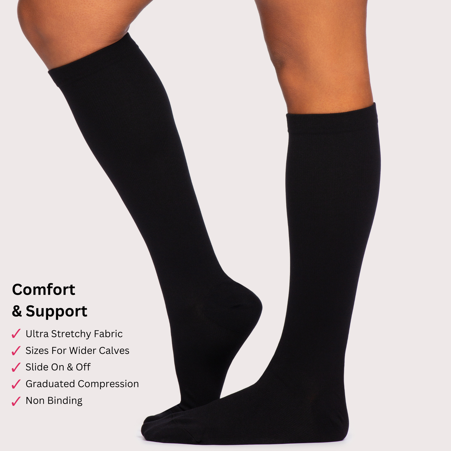 Men's Wide Compression Socks For Pain Relief