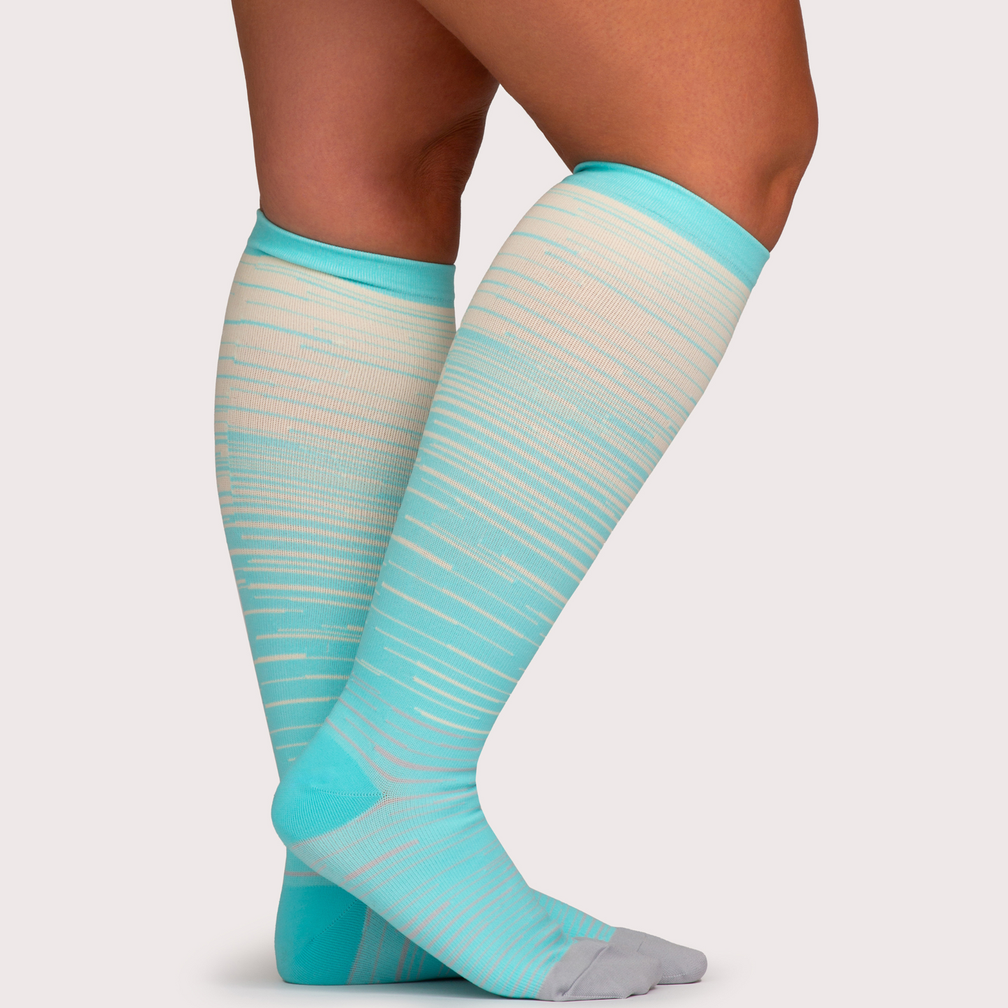 Wide Compression Socks For Pain Relief (Stripes)