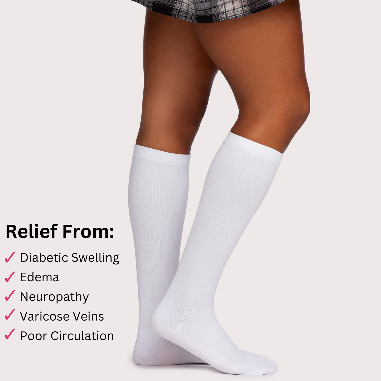 Wide Compression Socks For Pain Relief
